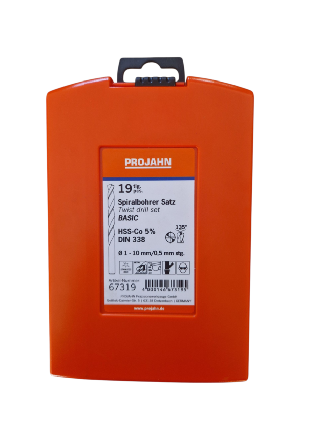 vrták valcový cobalt sada 1-10 19 ks