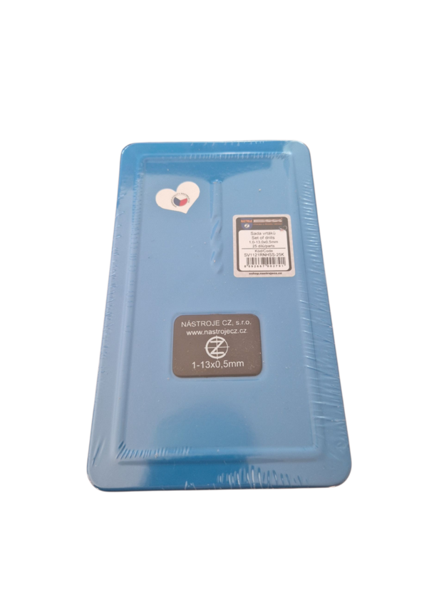 vrták valcový sada 1,0 -13,0 mm 25 ks HSS